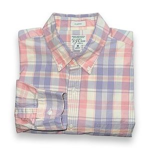 J. Crew Secret Wash Shirting 98% Organic Cotton